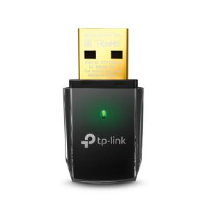 Wireless USB Adapter Archer T2u V3 Ac600 Dual Band USB 2.0 universal black