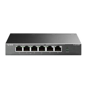 Desktop Switch Tl-sf1006p 6-port 10/100mbps With 4-port Poe+ Standalone 4xRJ45 PoE+ unmanaged black