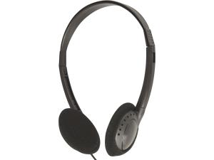 Headphone - stereo - 3.5mm - Black - Bulk (min 100) 825-26 wired black on-ear
