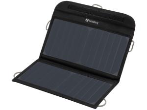 Solar Charger 13W 2x USB 13 W portable USB black