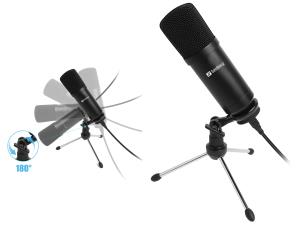 Streamer USB Desk Microphone 126-09 wired black