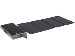 Solar 4-Panel Powerbank 25000 420-56 25.000mAh black
