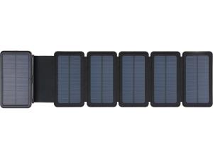 Solar 6-Panel Powerbank 20000 Accu 20.000 mA portable black