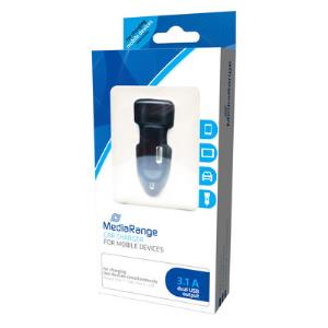 Mediar Car Charger 3.1a Dual USB - Mrma103 3.400 mA dual cigarette lighter USB