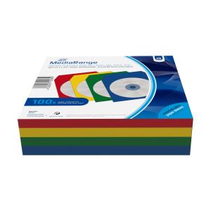 Box67 Mediar Cd Sleeve (100)color Paper Sleeve With Window                                           BOX67 empty cases coloured