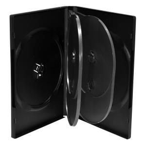 DVD Case Fuer 6stueck (50) BOX16 empty cases black