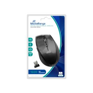 Optical Mouse, 5-button Highline Series, Wireless, Carbon Look / Black                               MROS207 5button
