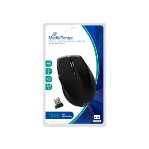 Optical 5-button Mouse, Highline Series, Wireless, Black MROS208 5button
