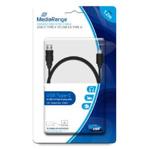 Charge And Sync Cable, USB 3.1 Type-c To USB 3.0 Type-a, - 1.2m - Black MRCS160 USB 3.0 type C black