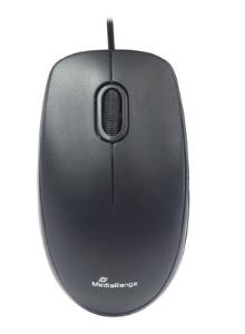 Optical Mouse With Cable - Mros212 silent black-grey