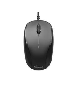 Optical Mouse With Cable - Mros213 MROS213 solid travel mouse black/grey
