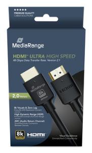 Hdmi Cable Hdmi Type A (standard) 2m Black MRCS220 ultra high speed 48Gbps black