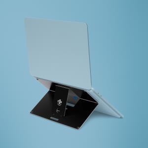 Riser Attachable Laptop Stand Integrated Adjustable Black laptop stand 5kg black